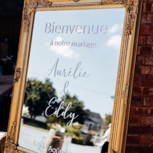 Miroir doré Clarisse