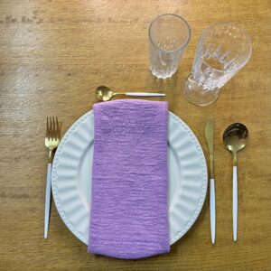 Serviette violette - Elisa